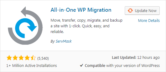 Migrasi Wordpres dari hosting ke localhost denga plugin All-in-One WP Migration