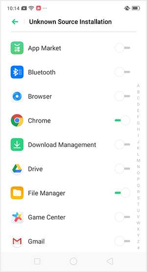 Beri permission pada aplikasi File Manager dan/atau Chrome