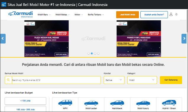 Beli mobil bekas lebih nyaman dengan layanan Carsentro dari Carmudi.com