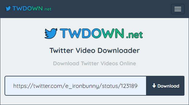 download video twitter secara online dengan twdown.net